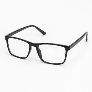 Lentes de Acetato con Doble Barrilla Rectangulares Negros
